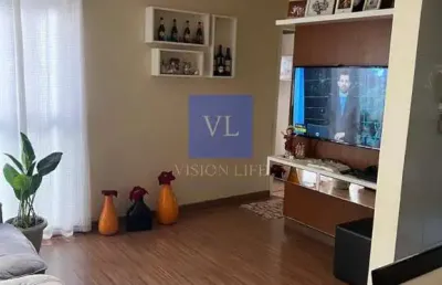 Apartamento aconchegante no condomínio cedros residencial - santa cândida: 2 quartos, 2 salas, 1 vaga, 47m². venha conhecer!