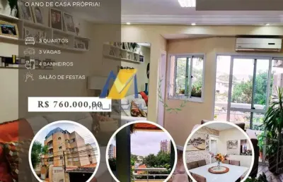 Apartamento com 3 quartos à venda na Rua Washington Luiz, Rudge Ramos, São Bernardo do Campo