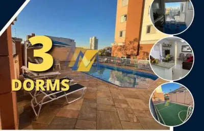 Apartamento à venda com 80m², 3 dormitórios e 2 vagas!!!