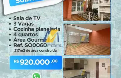 Casa com 4 quartos à venda na capela do socorro, são paulo , 217 m2 por r$ 920.000