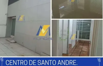 Casa comercial com 13 salas para alugar na Rua General Glicério, Centro, Santo André