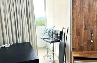 Ótimo investimento apartamento mobiliado com sacada, vista livre