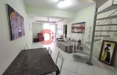 Cobertura tríplex, 3 quartos, vista para o mar, braga - cabo frio