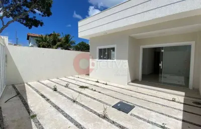 Casa linear independente, 2 quartos, 110m², vila do peró - cabo frio