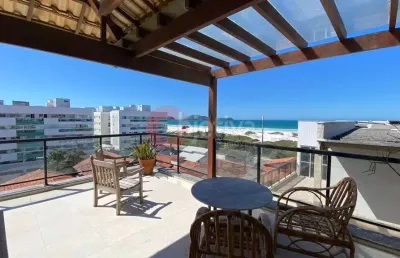 Cobertura duplex, 3 quartos, vista mar, praia do forte - cabo frio
