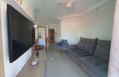 Apartamento linear, 3 quartos, mobiliado, passagem - cabo frio