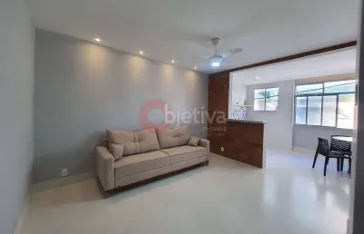 Apartamento linear reformado, 2 quartos, centro - cabo frio