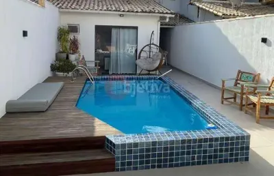 Casa duplex independente, 3 suítes, palmeiras - cabo frio