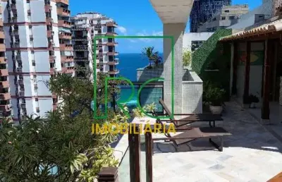 Cobertura à venda, no condomínio ilha cozumel,  em rio de janeiro, barra da tijuca, com 3 quartos, 290m²