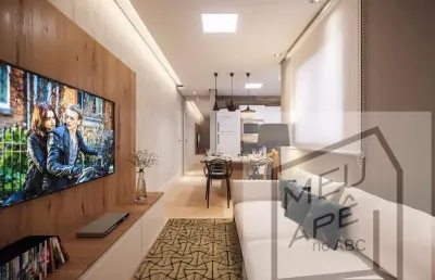 Apartamento para venda em santo andré, vila eldízia, 2 dormitórios, 1 banheiro, 1 vaga