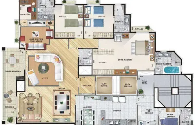 Apartamento com 4 quartos à venda na rua ana benvinda de andrade, 118, santana, são paulo, 170 m2 por r$ 1.315.000