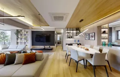 Apartamento 112m² - 04 ou 03 dormitórios, 02 vagas de garagem - unique green parque toronto