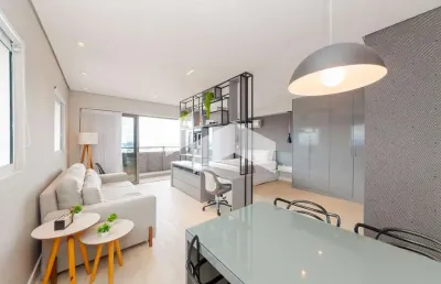 Apartamento com 56 m², 1 quarto sendo 1 suíte para alugar no bairro centro.