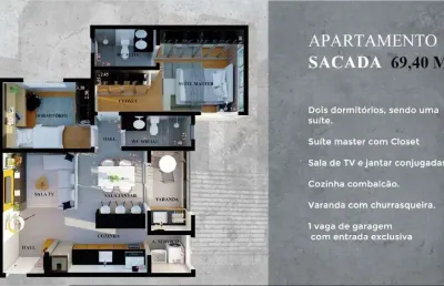 Apartamento à venda, 69 m² por r$ 460.000,00 - doutor paulo prata - barretos/sp