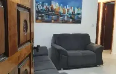 Casa em condomínio fechado com 2 quartos à venda no Balneário Maracanã, Praia Grande 