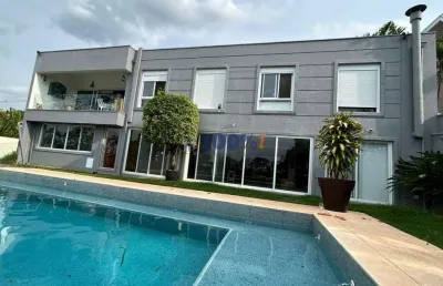Casa em condomínio fechado com 5 quartos à venda no loteamento caminhos de san conrado (sousas), campinas , 402 m2 por r$ 2.650.000