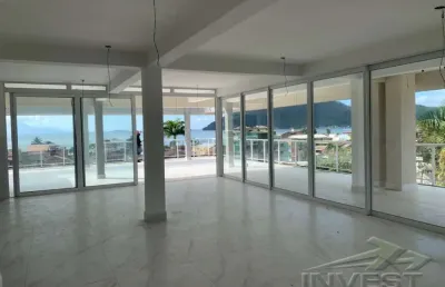 Ubatuba, itaguá - belíssima cobertura com 500 m2. de área útil e vista para mar.