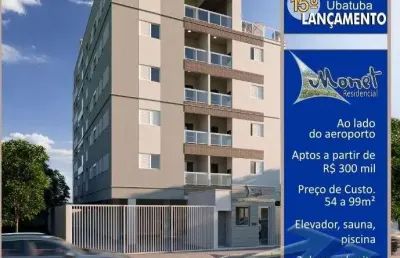 Ubatuba, centro, apartamentos próximo ao aeroporto - aptos com 54 - 61 e 77m2 com lazer - oportunidade