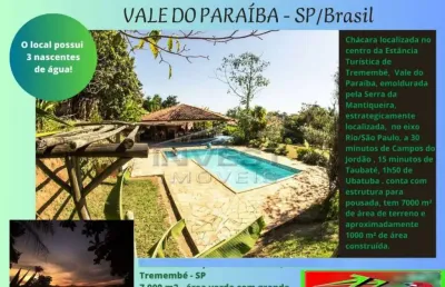 Tremembé, bairro centro - sitio com 7000m2 com instalações para hospedagem e locação - oportunidade