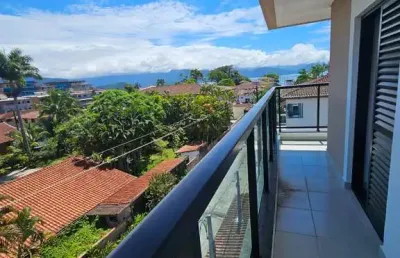 Ubatuba, tenório- apartamento novíssimo de 1 suite, com vista para o mar!