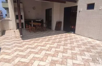 Ubatuba - praia grande cobertura duplex à 100 metros da praia c/ 150m2, ótima localização, 2 lances de escada