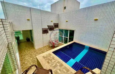 Cobertura com 4 quartos, centro, mongaguá - r$ 1.8 mi, cod: 418-12
