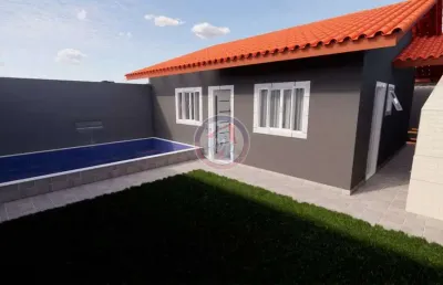 Casa com 2 quartos, balneário gaivotas, itanhaém - r$ 385 mil, cod: 4144-14