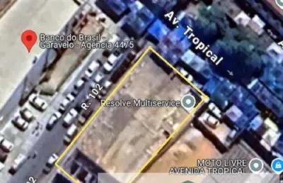 Terreno comercial esquina  547,70m2 av. tropical jardim tropical aparecida de goiânia go