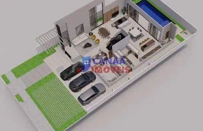 Jardins genova - casa em condomínio 4 suites -  uberlândia