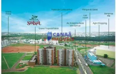 Reserva do sabiá - apartamentos 2/4 sendo 1 suíte reversível, sacada, elevador, lazer de clube, próximo ao parque do sabiá