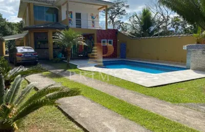 Sobrado para venda em bertioga, boraceia, 5 dormitórios, 1 suíte, 2 banheiros, 7 vagas
