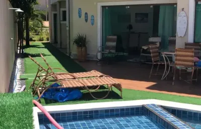 Triplex em condomínio com 6 suites, piscina à venda, 306m² cumbuco