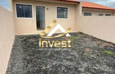 Casa 2 quartos com amplo terreno na frente e fundos