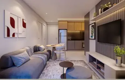 Apartamento a venda 1 quarto com varanda 45m² a 200 metros do metrô adolfo pinheiros