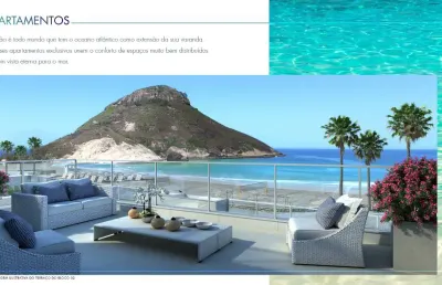 Raridade apartamento pé na areia na praia da macumba