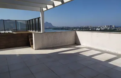 Cobertura 5 quartos pronta para morar ilha pura vista lagoa.