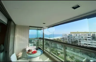 Apartamento pronto para morar avenida lúcio costa com vista mar.