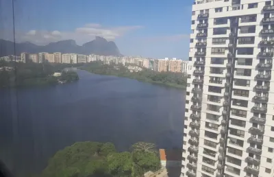 Lindo apartamento a venda alfa barra com vista mar e lagoa.
