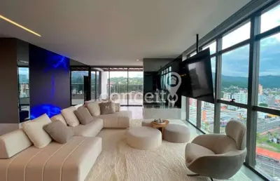 Cobertura mobiliada com vista panorâmica no victor konder!