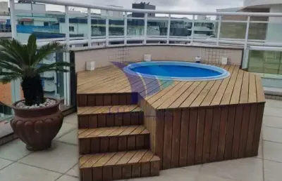 Cod 1537 - venda cobertura alto padrão no braga, próximo a praia do forte!