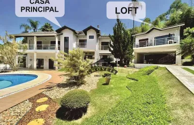 Casa em condomínio na granja viana com 3 dormitórios à venda, 618 m² por r$ 3.500.000 - parque dom henrique - cotia/sp