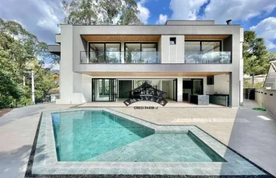 Casa na granja viana  com 4 dormitórios à venda, 724 m² por r$ 8.000.000 - são paulo ii - cotia/sp