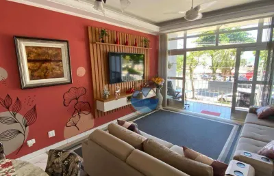 Belíssimo apartamento de frente para praia de itararé, são vicente, 160m², 3 quartos, 1 suíte 1 banheiro, 1 vaga de garagem coletiva suficiente