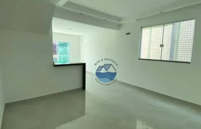 Bela casa sobreposta alta com fino acabamento – 3 suítes – varanda - duas vagas - 118m² - campo grande