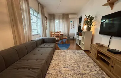 Apartamento com 2 dormitórios à venda, 82 m² por r$ 636.000,00 - josé menino - santos/sp
