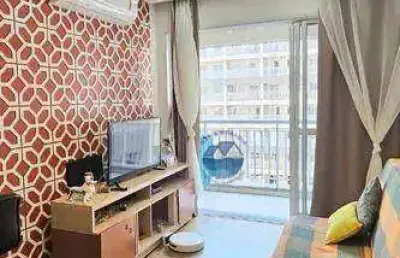 Apartamento com 1 dormitório à venda, 50 m² por r$ 380.000,00 - vila matias - santos/sp
