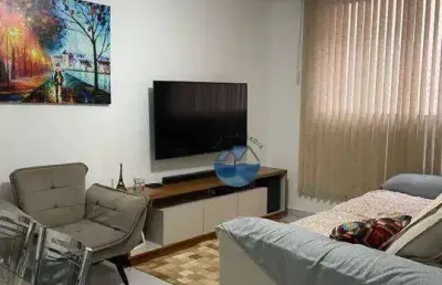 Apartamento com 1 dormitório à venda, 55 m² por r$ 276.000,00 - macuco - santos/sp