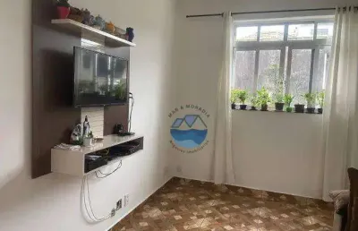 Apartamento com 2 dormitórios à venda, 65 m² por r$ 320.000,00 - macuco - santos/sp