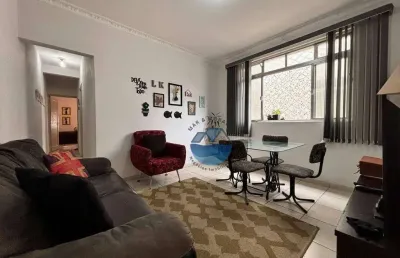 Apartamento com 2 dormitórios à venda, 61 m² por r$ 300.000,00 - marapé - santos/sp