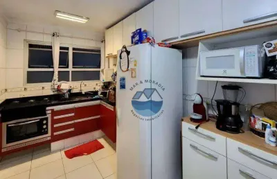 Apartamento com 3 dormitórios à venda, 114 m² por r$ 640.000,00 - ponta da praia - santos/sp